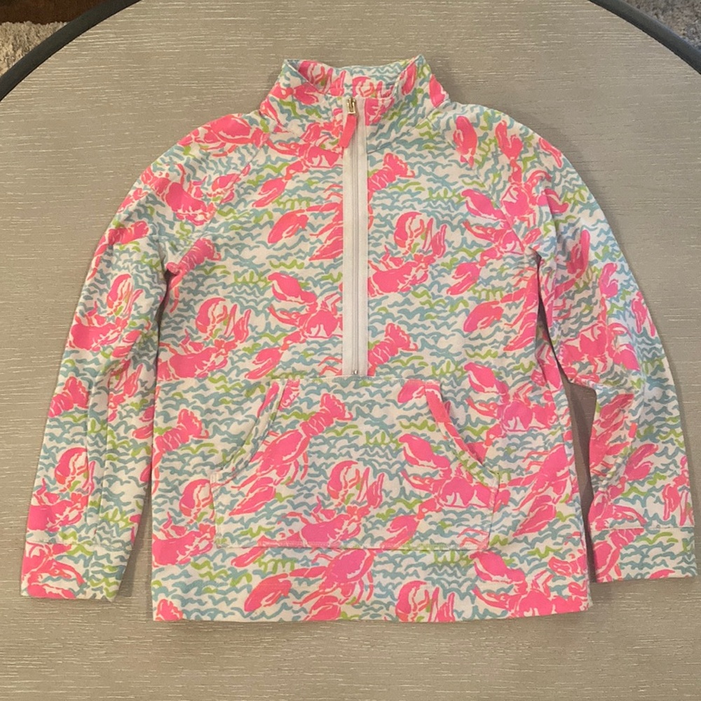 Lilly Pulitzer Little Skipper Popover Girls Size L 8-10